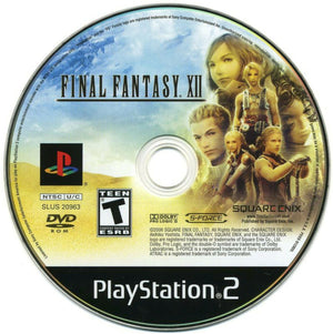 Final Fantasy XII Sony PlayStation 2 PS2 Video Game DISC ONLY Black Label [Used/Refurbished]
