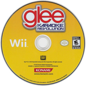 Karaoke Revolution Glee Nintendo Wii Video Game DISC ONLY singing defying gravit [Used/Refurbished]