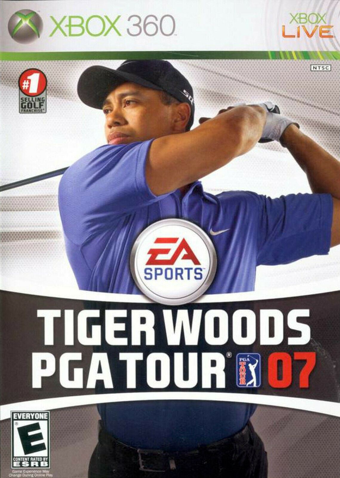 Xbox 360 Tiger Woods PGA Tour 07 Microsoft Video Game golfing tournament putting [Used/Refurbished]