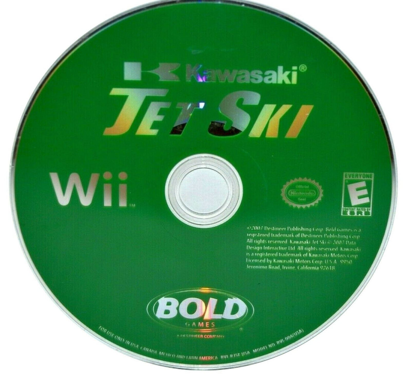 Kawasaki Jet Ski Nintendo Wii 2008 Video Game DISC ONLY Racing multiplayer [Pre-Owned/Refurbished]