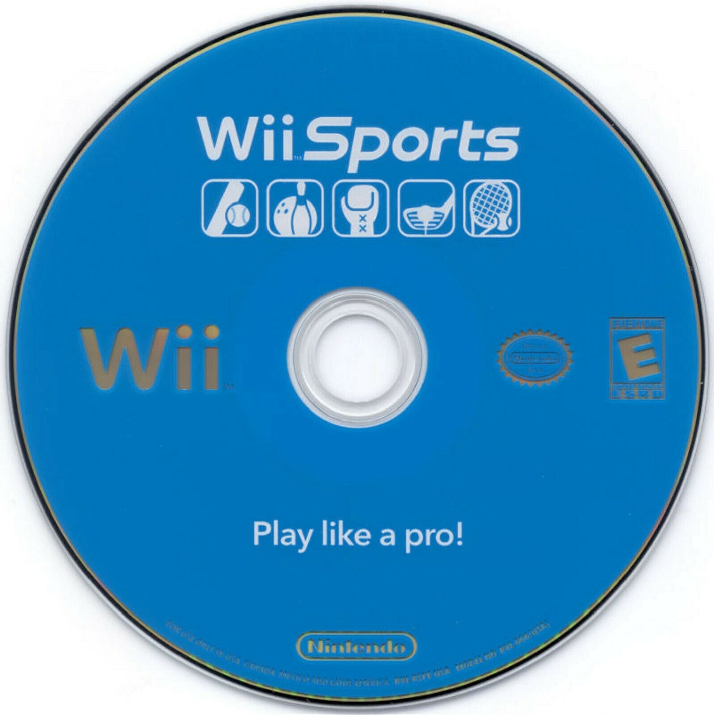 Wii Sports 2005 Nintendo Wii Video Game DISC ONLY fitness tennis baseball boxing [Used/Refurbished]