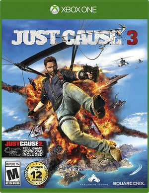 NEW Just Cause 3 w/Just Cause 2 Download Card Microsoft Xbox One video game