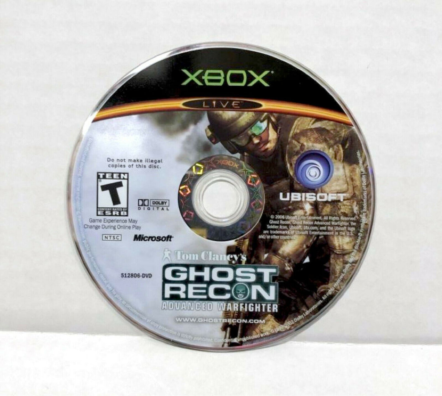 Original Xbox Tom Clancy's Ghost Recon: Advanced Warfighter Video Game DISC ONLY [Pre-Owned/Refurbished]