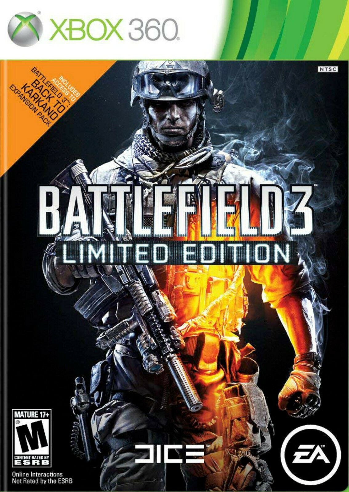 Battlefield 3 Limited Edition Microsoft Xbox 360 Video Game FPS Urban Combat EA [Used/Refurbished]