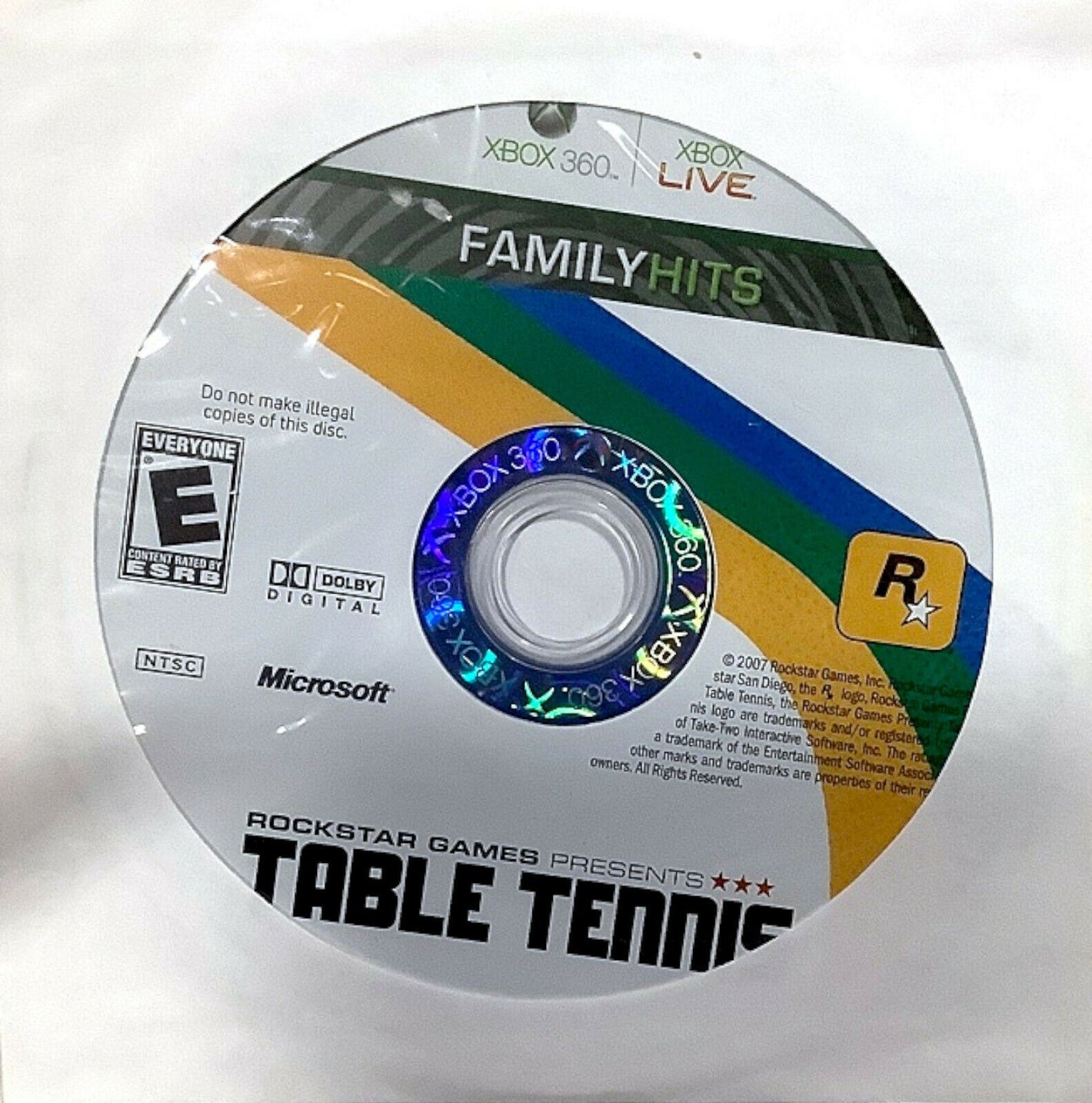 Table Tennis Microsoft Xbox 360 Family Hits Video Game DISC ONLY sports sim [Used/Refurbished]