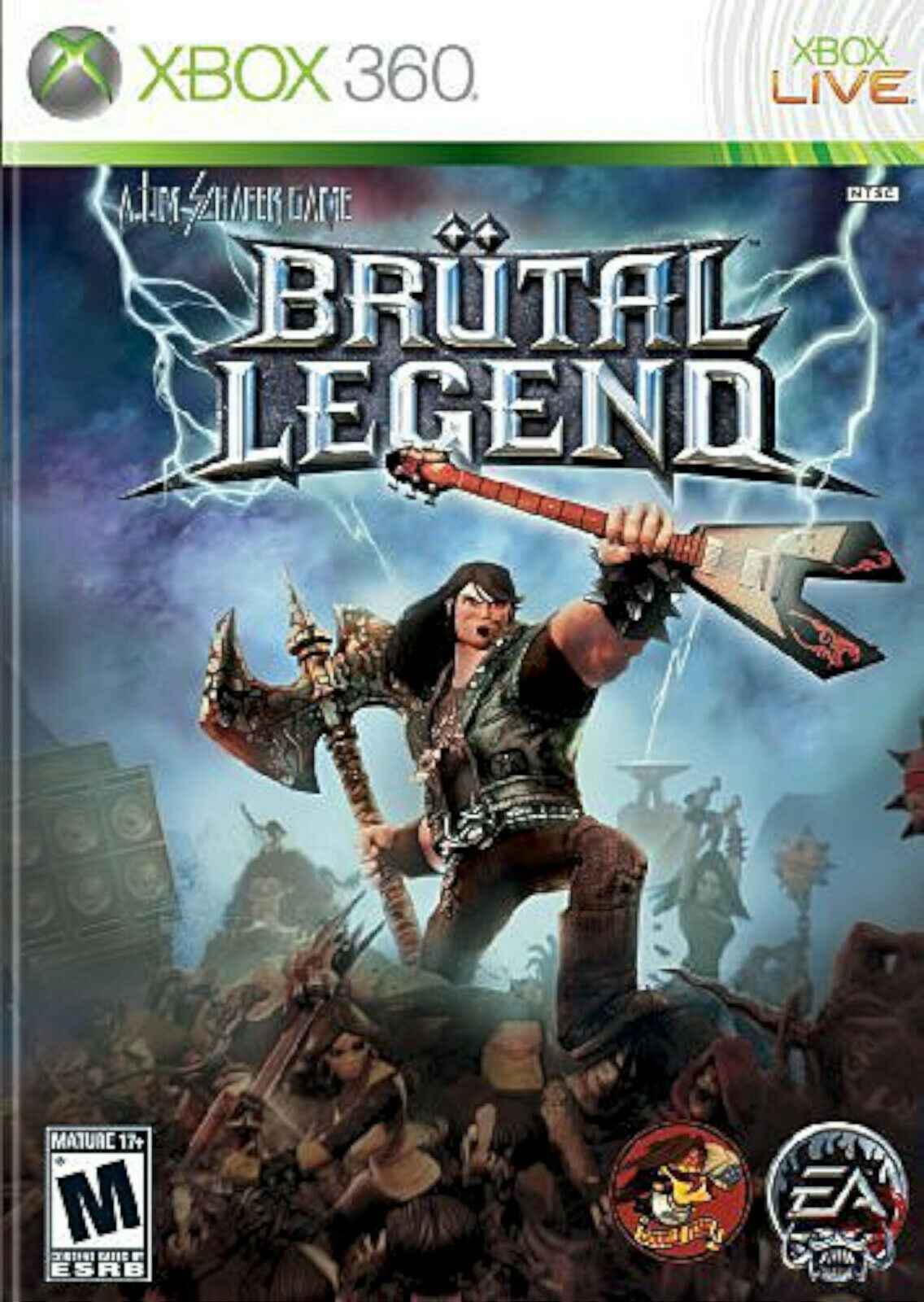 Brutal Legend Microsoft Xbox 360 Video Game EA action combat heavy metal 2009 [Used/Refurbished]