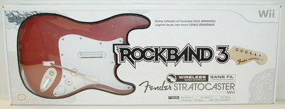 NEW OEM Rock Band 3 Nintendo Wii Wii U Wireless Fender Stratocaster Guitar RED