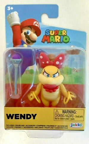 NEW Jakks Pacific 40995 World of Nintendo 2.5" Super Mario WENDY Mini-Figure Fig