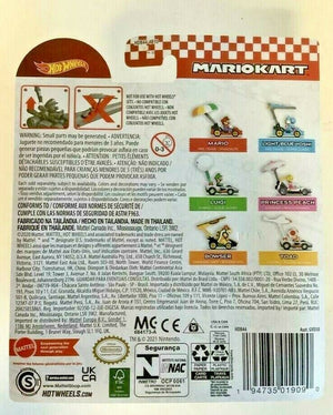 NEW Mattel HDB44 Hot Wheels Mario 1:64 BLUE YOSHI Pipe Frame + Super Glider