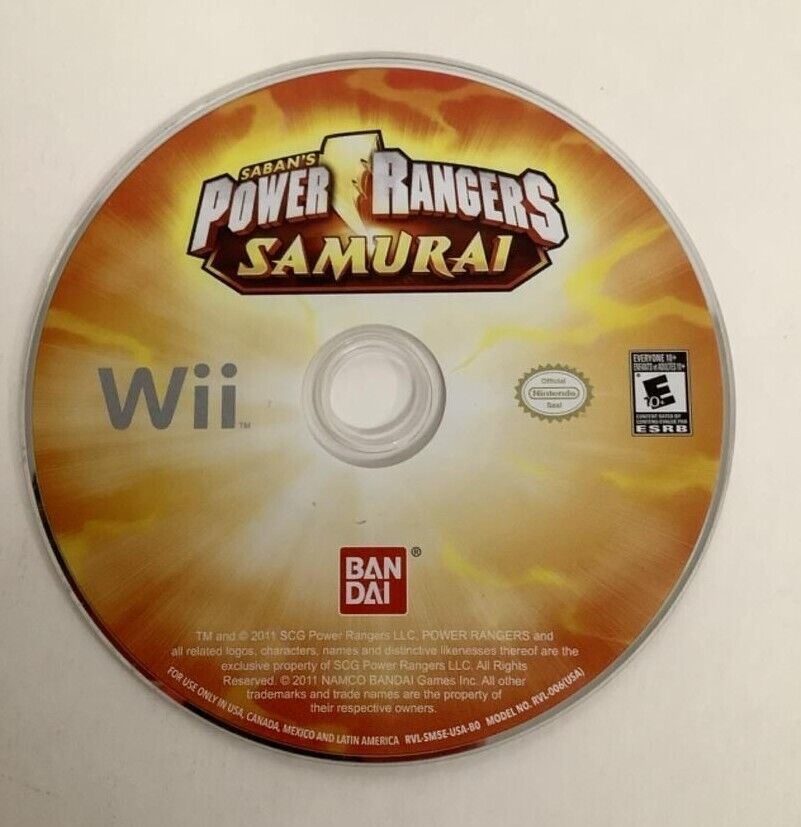 Saban's Power Rangers: Samurai Nintendo Wii 2011 Video Game DISC ONLY fighting [Pre-Owned/Refurbished]