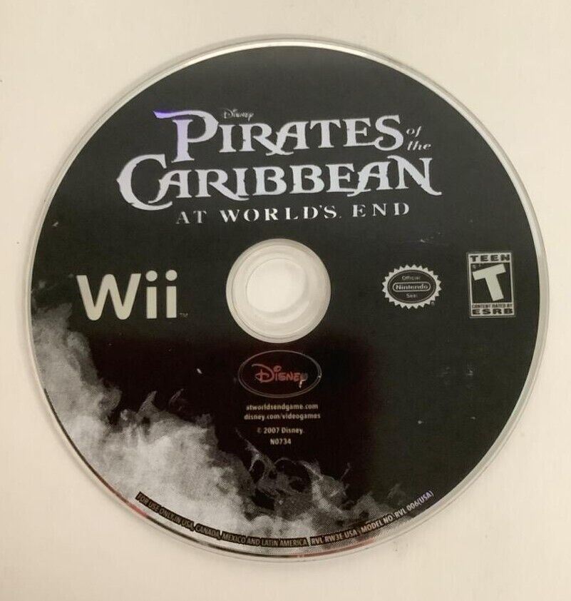 Pirates of the Caribbean: At World's End Nintendo Wii 2007 Video Game DISC ONLY [Used/Refurbished]