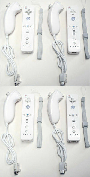 4-REMOTE Nintendo Wii Video Game System ULTIMATE FAMILY BUNDLE Console Set Kit