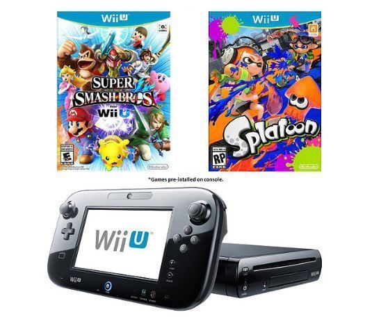 Nintendo Wii U Console Super Smash Bros Splatoon Splat Deluxe Set Game System