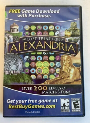 The Lost Treasures of Alexandria Windows PC CD-ROM Video Game 2008 Software [Used/Refurbished]