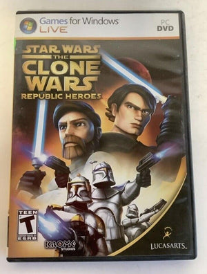 Star Wars The Clone Wars: Republic Heroes PC Windows DVD-ROM Video Game 2009 [Used/Refurbished]