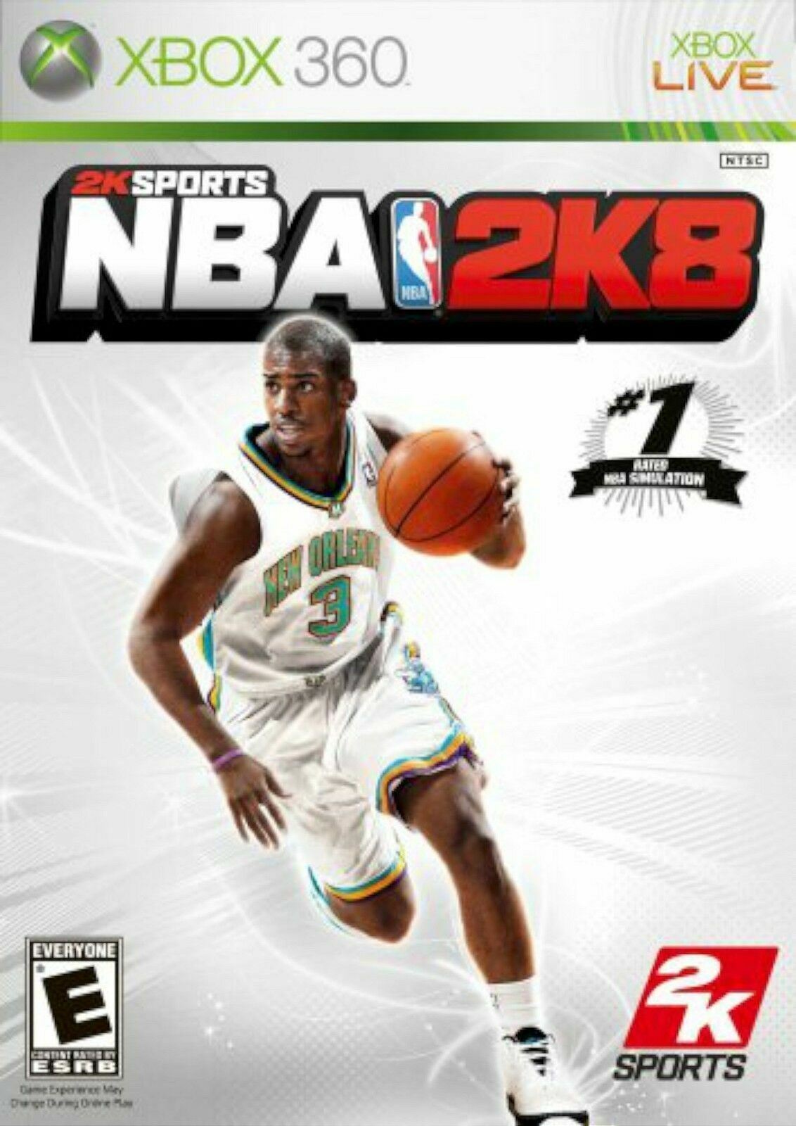 XBOX 360 NBA 2K8 Video Game DISC ONLY Multiplayer Kobe Bryant basketball 2008 08