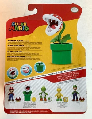 NEW Jakks Pacific 72632 World of Nintendo 4" PIRANHA PLANT W/COIN Action Figure