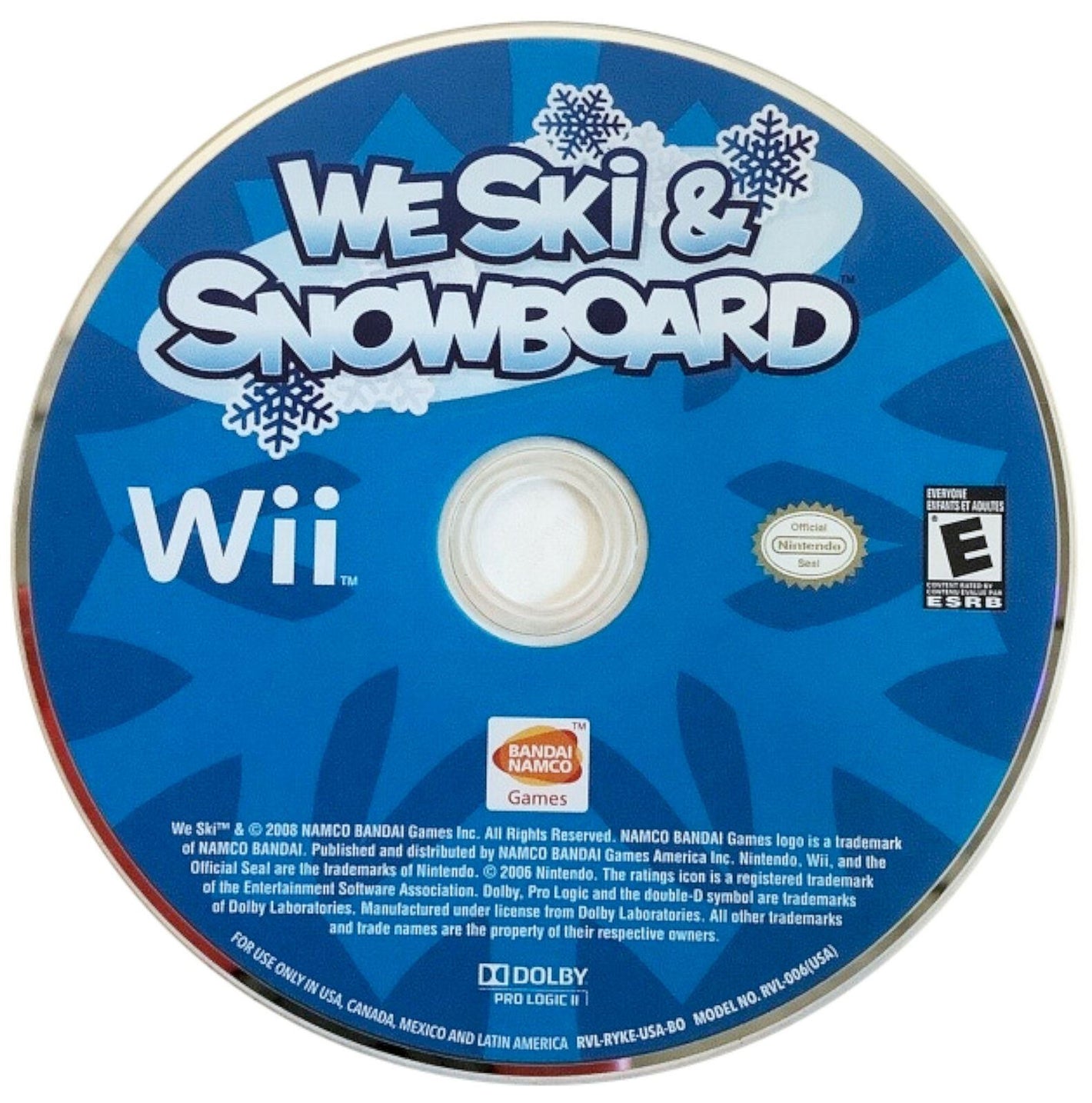 We Ski & Snowboard Nintendo Wii 2009 Video Game DISC ONLY winter sports [Pre-Owned/Refurbished]