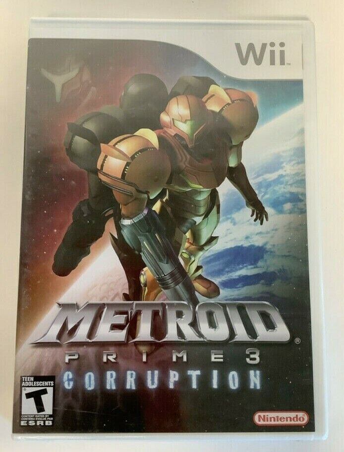 [New Other] Metroid Prime 3: Corruption Nintendo Wii 2007 Video Game action adventure