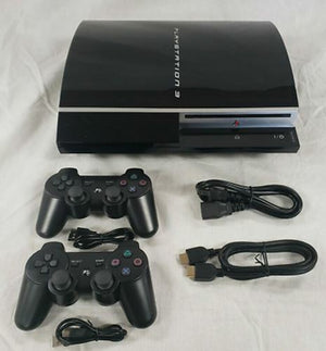 PS3 Sony PlayStation 3 250GB Console Bundle 2-CONTROLLERS