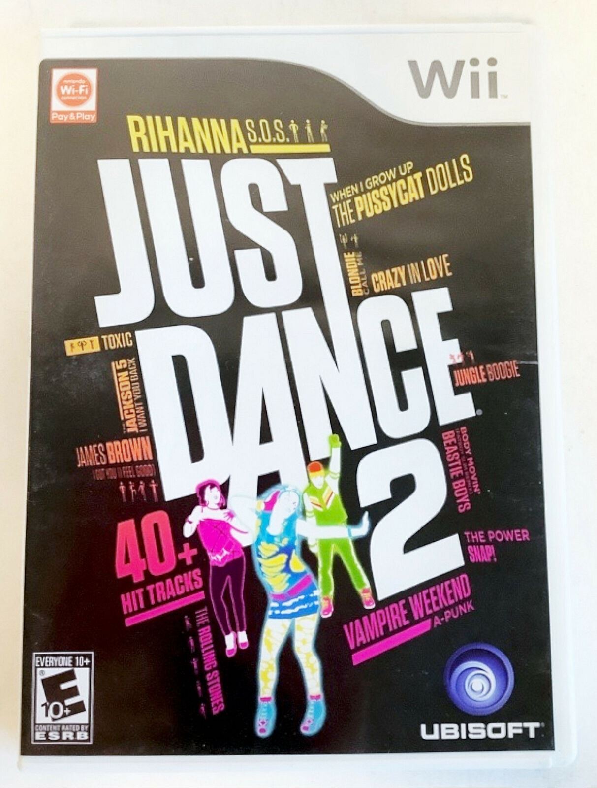 Just Dance 2 Nintendo Wii 2010 Video Game music rhythm fitness party Disc Only