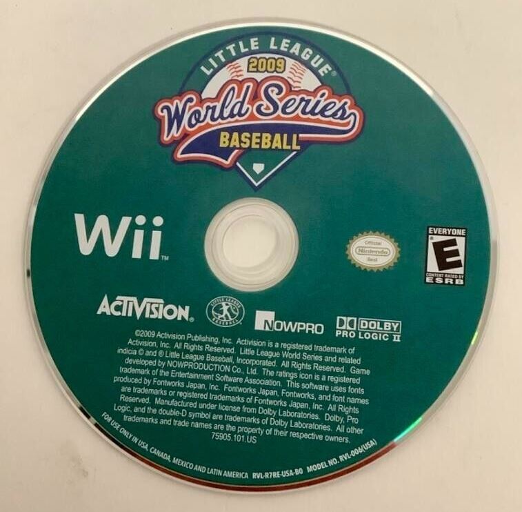 Little League World Series Baseball 2009 Nintendo Wii Video Game DISC ONLY [Pre-Owned/Refurbished]