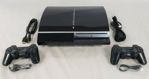 Sony PlayStation 3 PS3 Fat 250GB Console 2-CONTROLLERS CECHG01