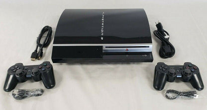 Sony PlayStation 3 PS3 Fat 250GB Console 2-CONTROLLERS CECHG01
