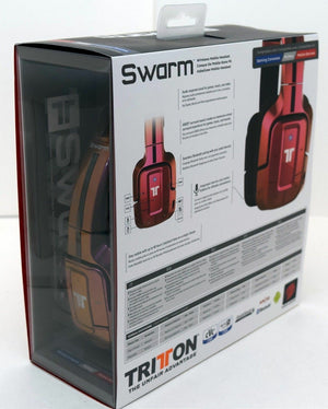 NEW Mad Catz Tritton Wireless Swarm Headset Bluetooth PS3/PC iOS Android RED/PINK