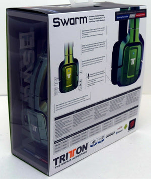NEW Mad Catz Tritton Wireless Swarm Headset Bluetooth PS3/PC iOS Android GREEN