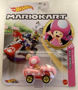 NEW Mattel HDB26 Hot Wheels Mario Kart TOADETTE Birthday Girl 1:64 Diecast Car
