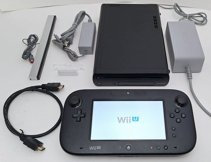 Nintendo Wii U Gaming System 32GB Console + Gamepad Complete Bundle Matte BLACK