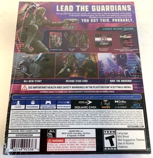 NEW Guardians of the Galaxy Cosmic Deluxe Edition PlayStation 4 PS4 Video Game