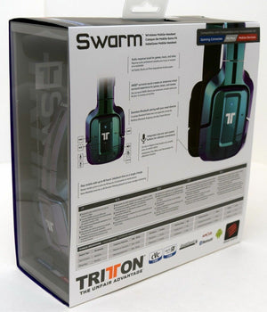 NEW Mad Catz Tritton Wireless Swarm Headset Bluetooth PS3/PC iOS Android BLUE