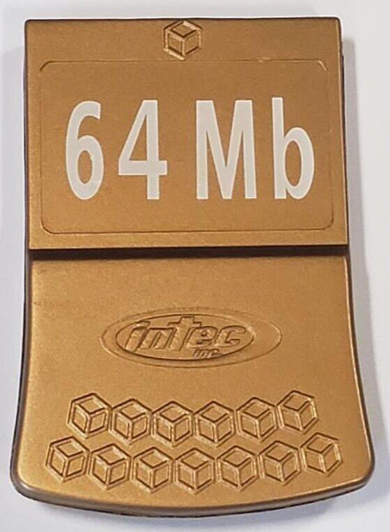 Intec 64MB GOLD Memory Card for Nintendo GameCube Gaming Console System