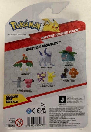 NEW Jazwares PKW2635 Pokemon 2-Inch AIPOM & PIKACHU 2-Pack Battle Figures