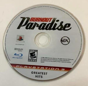 Burnout Paradise Greatest Hit Sony PlayStation 3 PS3 2008 Video Game DISC ONLY [Used/Refurbished]