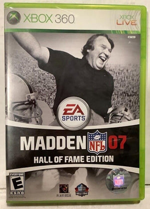 Madden NFL 07 HALL OF FAME EDITON Xbox 360 Video Game Multiplayer Football [Used/Refurbished]