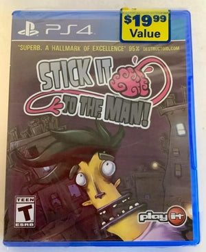 NEW Stick It To The Man Sony PlayStation 4 PS4 2014 Video Game adventure
