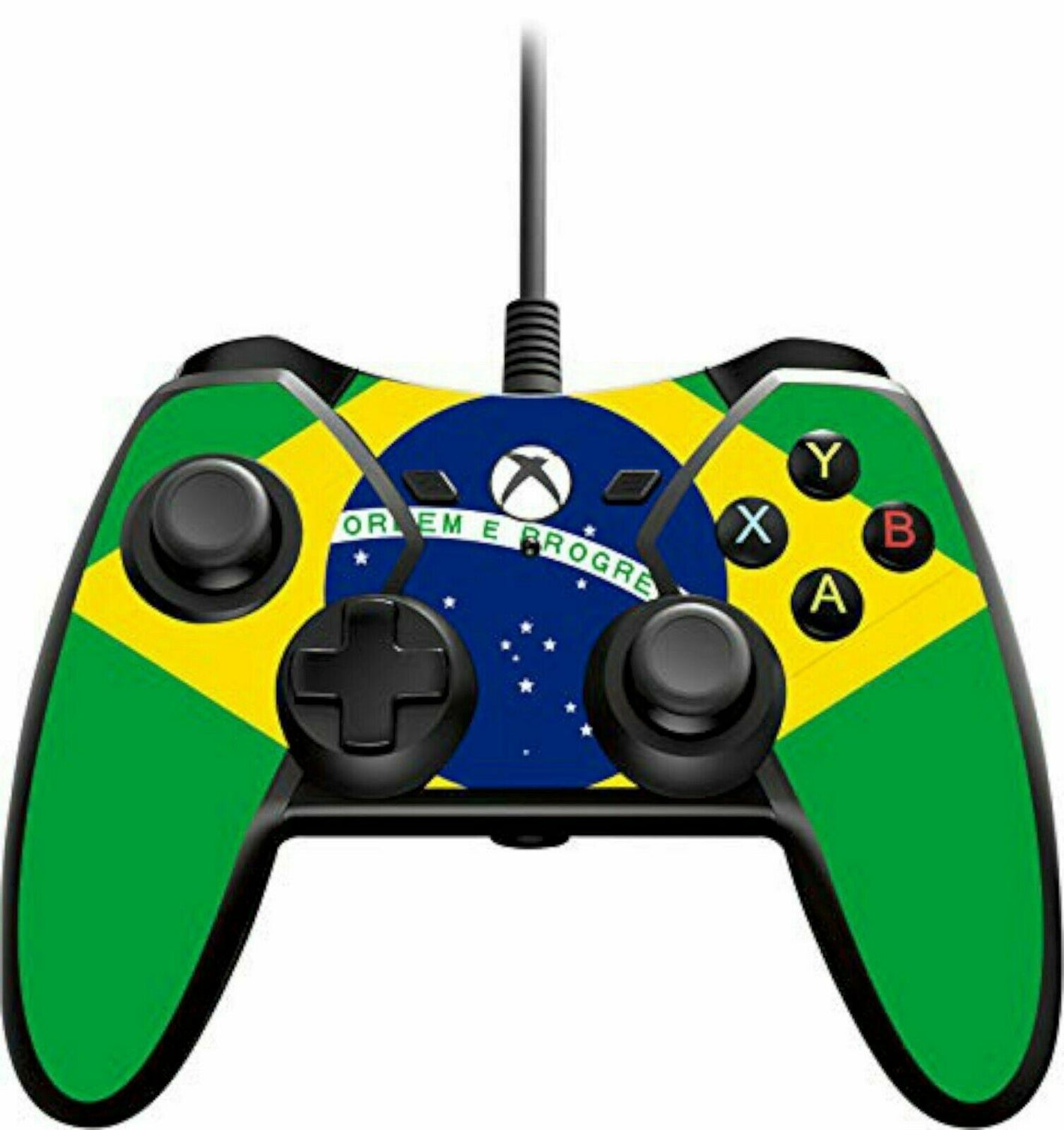 NEW Power A Wired Brazil Flag Skin Gamepad Controller for Xbox One & Windows