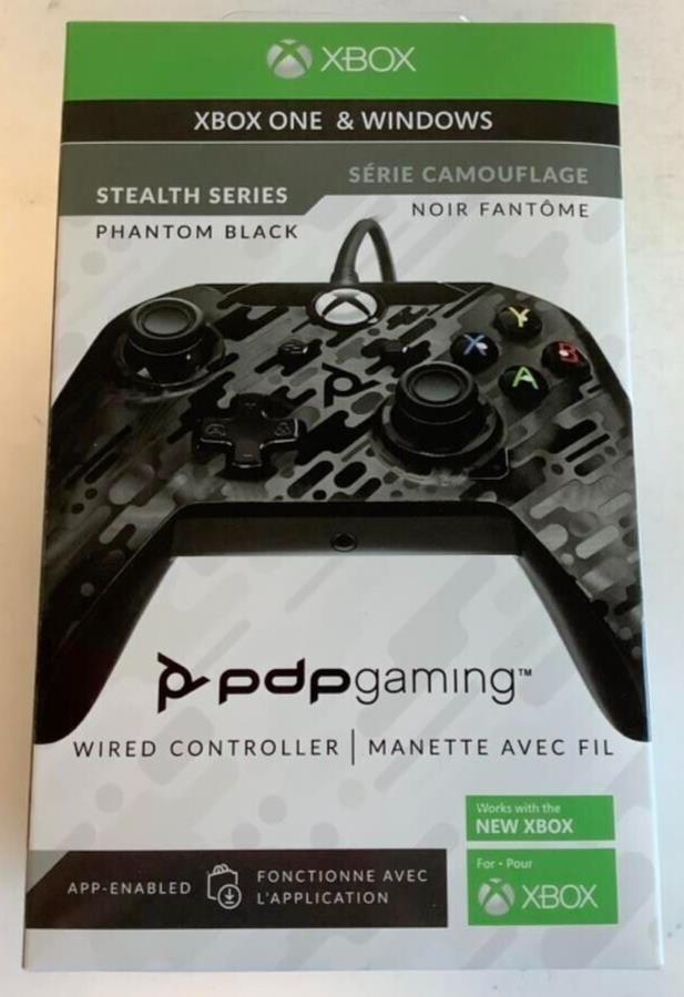 PDP Stealth Series Wired Controller BLACK CAMO for PC & Microsoft Xbox One