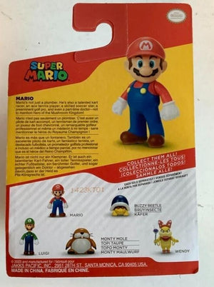 NEW Jakks 40539 World of Nintendo Super Mario 2.5-Inch MARIO. Mini-Figure