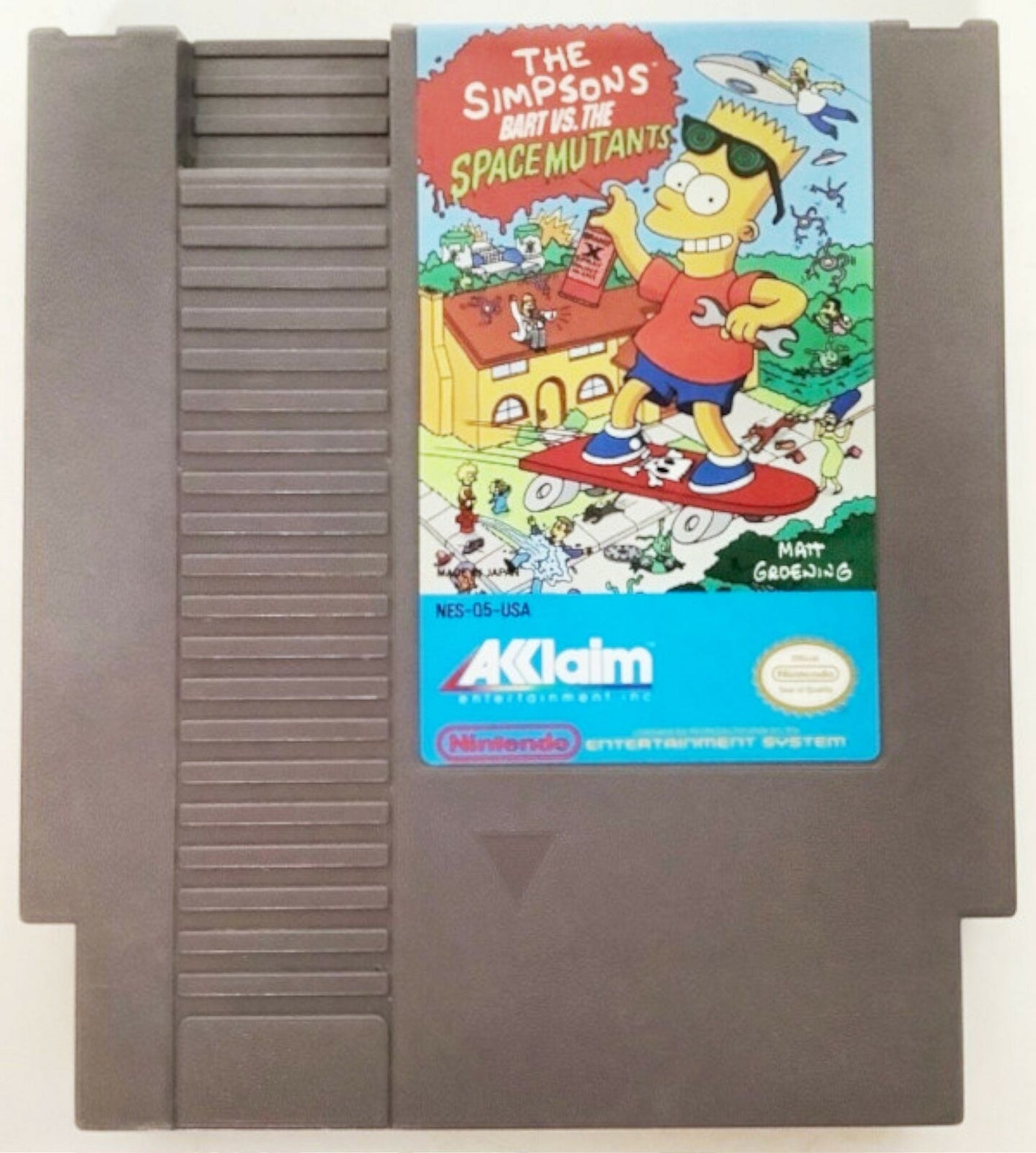 The Simpsons: Bart vs. the Space Mutants Nintendo NES 1991 Video Game CARTRIDGE