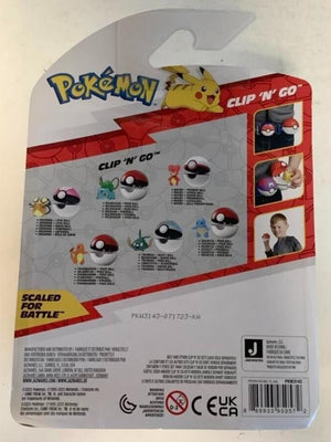 NEW Jazwares PKW3143 Pokemon Clip 'N' Go SQUIRTLE & POKE BALL Battle Figure