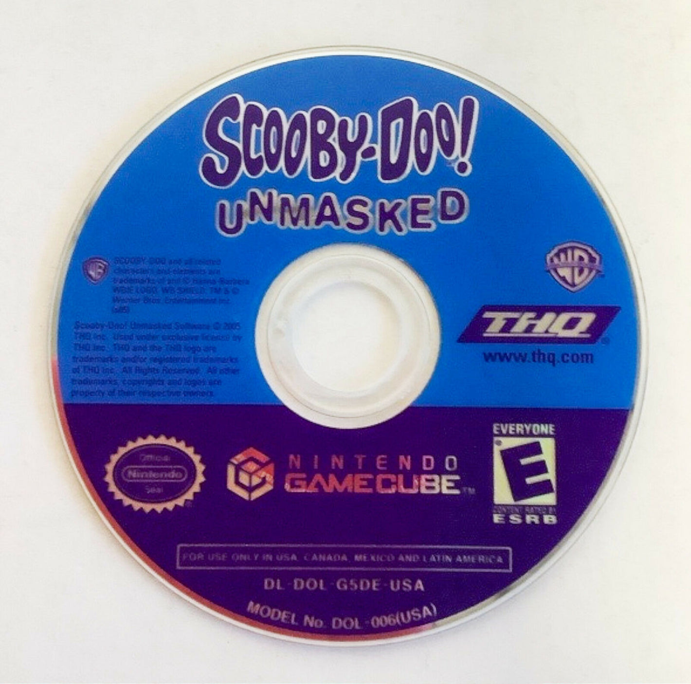 Scooby-Doo Unmasked Nintendo GameCube 2005 Video Game DISC ONLY adam west