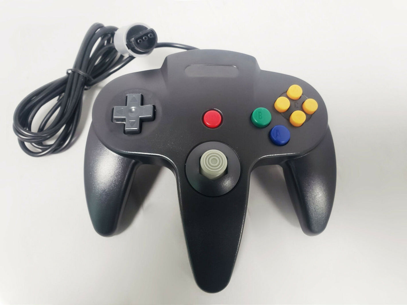 NEW Wired BLACK Gamepad CONTROLLER for Nintendo 64 Gaming Systems N64 Thumbstick