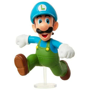 NEW Jakks Pacific World of Nintendo Super Mario 2.5-inch ICE LUIGI Mini-Figure