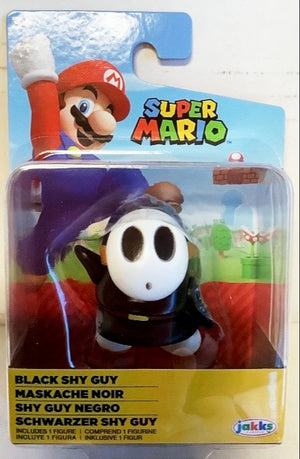 NEW World of Nintendo 40873 Super Mario BLACK SHY GUY 2.5-inch Mini-Figure