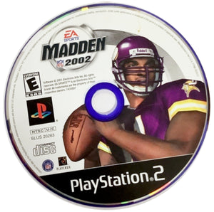 Madden NFL 2002 Sony PlayStation 2 PS2 Video Game DISC ONLY Football EA Sports [Used/Refurbished]