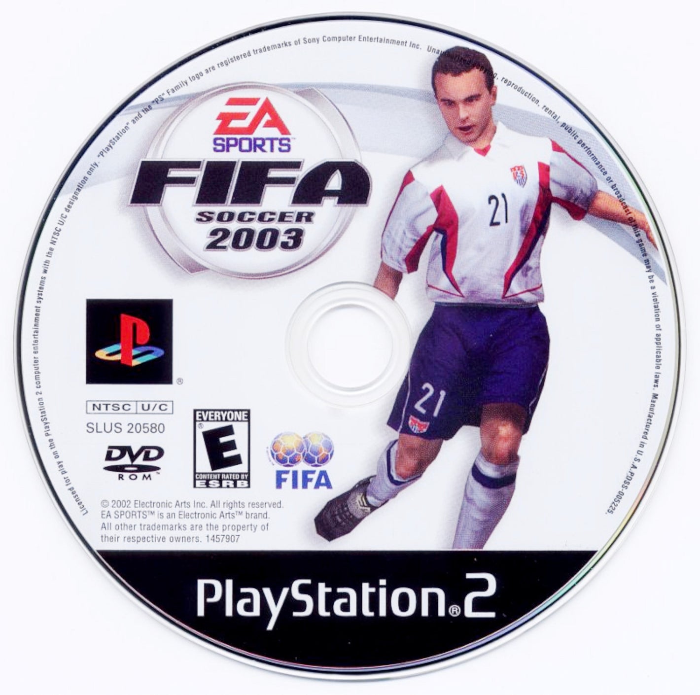 FIFA Soccer 2003 Sony PlayStation 2 PS2 EA Sports Video Game DISC ONLY [Used/Refurbished]